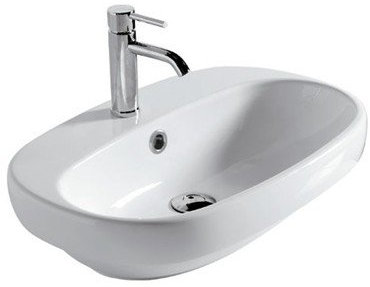 Galassia Lavabo Incasso soprapiano Ergo 60x42xh15cm Bianco