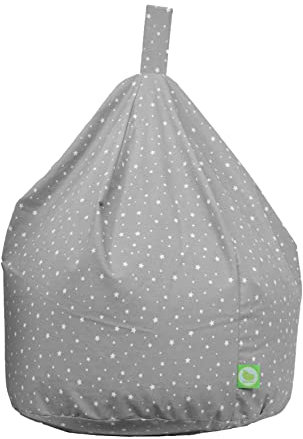 Cotton Grey Stars Bean Bag Child Size