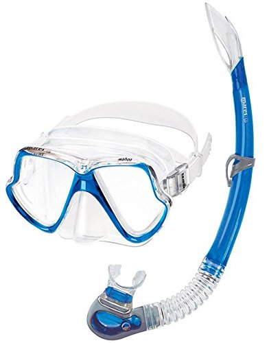 Mares Wahoo Set Unisex Erwachsenen-Tauchmaske und Schnorchel Farbe: Blau