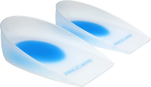 ProCare Silicone Heel Cup Inserts, 1 Pair, Small/Medium (Shoe Size: Men's 5-9 / Women's 5.5-9.5)