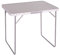 LOLAhome Mesa de Camping Plegable de Acero con encimera Efecto Madera Gris de 80x60x70 cm