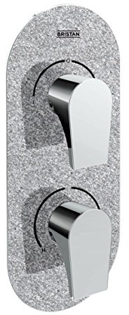 Bristan mhou shcdiv SS Sparkle Metallic Sanduhr verdeckter Dual Control Ventil und Umsteller, chrom/silber