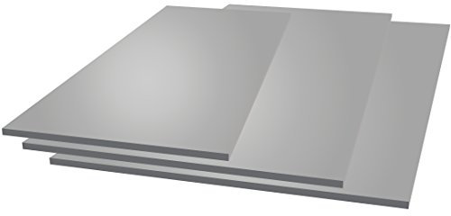 Chapa de aluminio, 500 mm x 500 mm x 2 mm, 2000