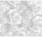 murando - Vlies Fototapete Blumen 3D Effekt 400x280cm- Foto Tapete Schlafzimmer Wohnzimmer Vliestapete XXL Wandtapete Motivtapeten Bildtapete 3d Effekt Wand Dekoration - grau weiß Optik b-B-0282-a-a