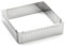 De Buyer - Cadre à entremets carré extensible en inox - 16 x 16 x 5 cm (max 30 x 30 x 5cm) -, Gris