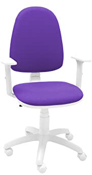 LSC- Silla giratoria Oficna y Escritorio (con Brazos) Ergonómica (Mod Torino) (Lila)