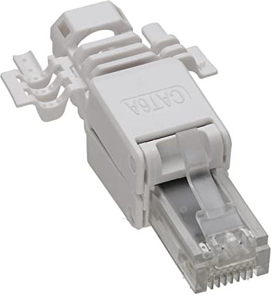 kenable IDC Punch Down to RJ45 Plug for Cat6A Solid Network Ethernet Cable Connector [Cat6a]