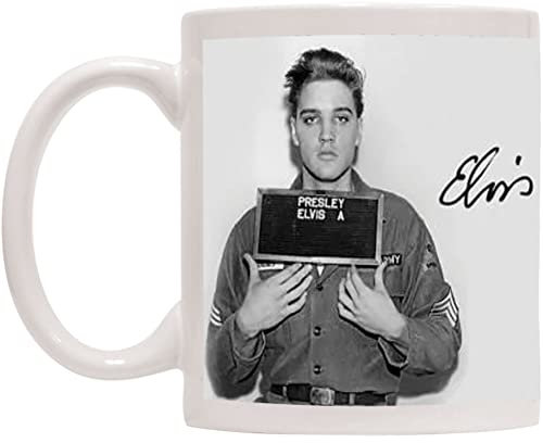 Pyramid America - Elvis Presley – Mugshot 325 ml Tasse – Einzigartige Keramiktasse für Kaffee-, Kakao- und Teetrinker – splitterfest und beidseitig bedruckt