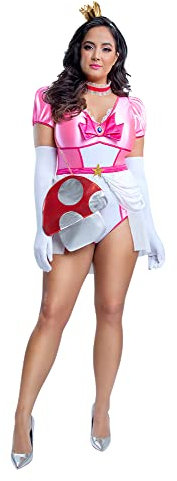 Starline Plus Pilz-Damsel-Kostüm, Mehrfarbig, 4X