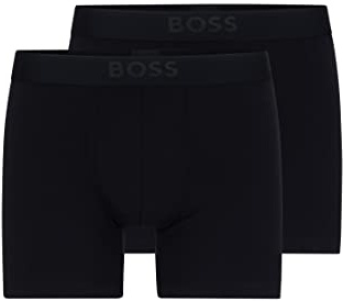 BOSS Herren BoxerBr 2P Ultrasoft Eng anliegende längere Boxershorts aus Stretch-Modal mit Logo im Zweier-Pack