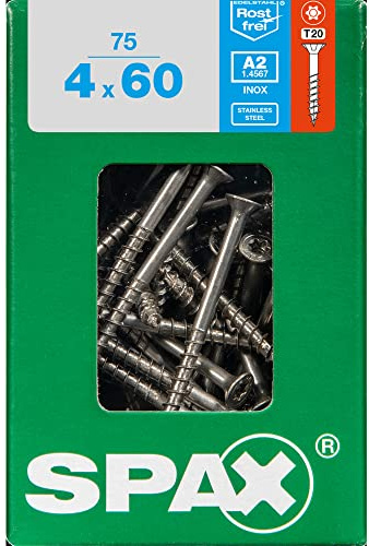 Spax-Schrauben T-A2 Stern mehr Inox 60 x 4 mm - 75 Stk