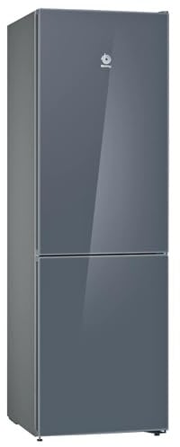 Balay Frigorífico, Libre Instalación, 60 cm de ancho, Serie Cristal, NoFrost, Cajón ExtraFresh, Gris, 3KFD565AI