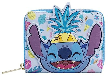 Loungefly Disney - Lilo & Stich - Stitch - Wallet - Disney: Lilo & Stitch - Exclusivité Amazon - Porte-Monnaie Mignon à Collectionner - Idée de Cadeau - Étui Porte Cartes - Produits Officiels
