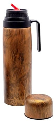 Bargrin Termo Acero inoxidable 1 Litro - Termo Mate - Mate - Termo Agua Caliente - Kit Mate - Termo 1 Litro - Termo Para MAte - Productos Argentinos - Termo Acero Inoxidable - Yerba Mate - Viaje