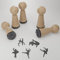 13gramm Ballett Stempelset: Kreative Geschenkidee mit magischen Motiven für Tanzliebhaber - Holzstempel für DIY Karten & Scrapbooking