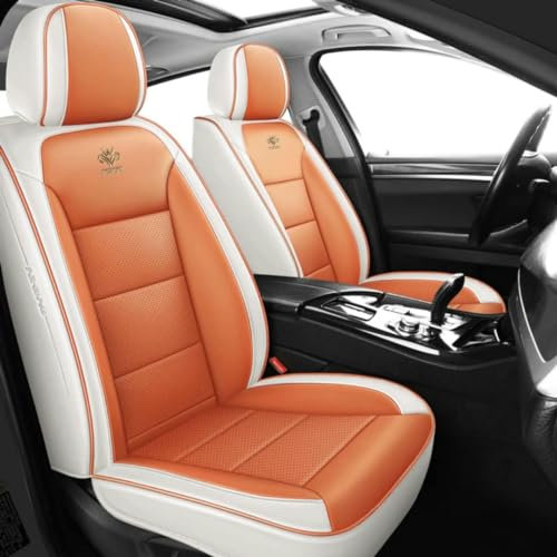 SAHFEE Sitzbezüge Auto Autositzbezüge Universal Set für KIA NIRO Auto Zubehör,orange Farbe