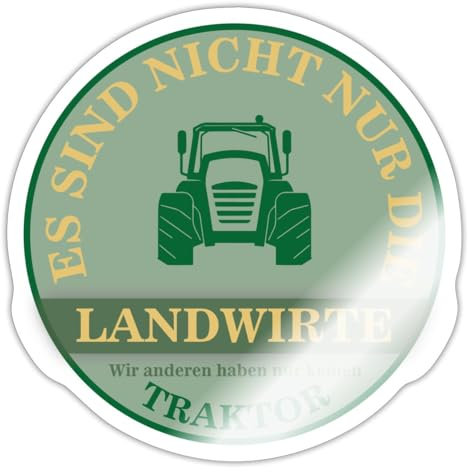 Spreadshirt Es Sind Nicht Nur Die Landwirte Protest Sticker Aufkleber, 10 x 10 cm, Weiß glänzend