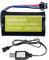 1PCS 7.4V 3000mAh 15C 2S Li-ion Batterie mit SM-3P Stecker und USB Ladekabel für DE43 DE60 9500E Fernbedienung Auto Huina 1575 RC Spielzeug Auto