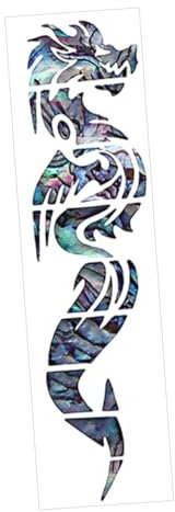 DIKACA Griffbrett-inlay-aufkleber Drachen-design Gitarrenaufkleber Selbstklebende Musikinstrument-aufkleber Für Akustische Und Elektrische Gitarren