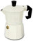 Generico GD LOVES YOUR HOME Caffettiera Moka in Alluminio，Caffettiera Classica in Alluminio, 1 a 6 Tazze (Bianco, 3 TAZZA)
