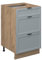 Vicco Küchenunterschrank Fame-Line, Hellblau-grau, 50 cm ohne Arbeitsplatte