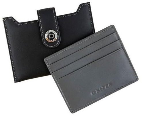 Dents Mens Eden Security Card Holder - Black/Slate