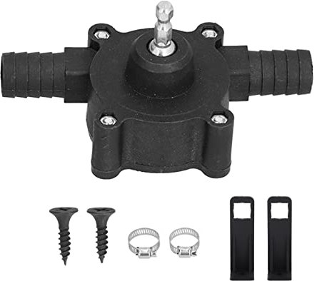 Baxnore Hand Electric Drill Pump, Engineering Plastic Small Water Pump, Compact Transfer Pump, Home Small Water Transfer Pump for Irrigation Gardening