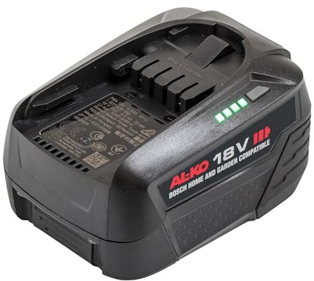 AL-KO 18 V Akku B75.5 Li (4.0 Ah), Li-Ion-Technologie, kein Memory-Effekt, mit Ladestandsanzeige