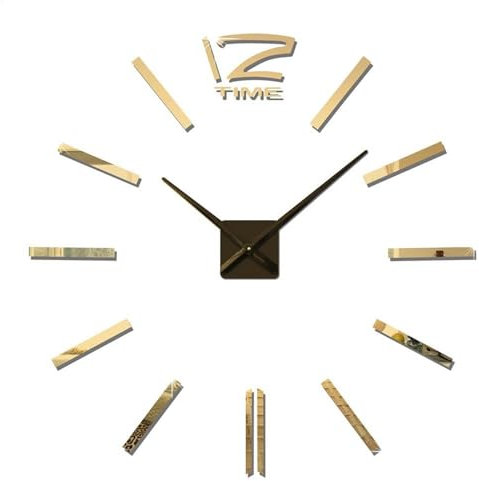 Orologio muto da parete | Orologio da parete fai-da-te senza cornice - Numeri Romani Adesivo Arte Moderna Orologio Da Parete Kit Parti Diametro 60cm Decorazioni Per La Casa Per Soggiorno Camera Da Let