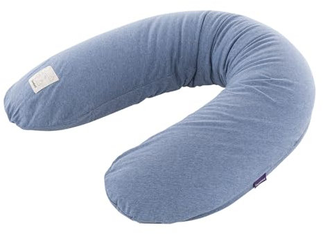 TRÄUMELAND Ersatzbezug für elastische Stillkissen – Passend für 180 cm Stillkissen, 100% Baumwoll-Jersey, Weich, Atmungsaktiv & Waschbar