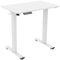 Worktrainer MiniDesk Blanc | Table Assis-Debout électrique réglable en Hauteur 73–118 cm | Ergonomique | pour télétravail et Bureau | Mémoire intégrée