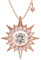 Collana in moissanite per donna, pendente, diamanti coltivati in laboratorio, in argento 925 placcato in oro rosa 18K, collana in argento, regalo di gioielli.