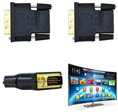 Weilin 3 Pcs DVI to HDMI Adapter, HDMI to DVI Cable Adaptor with Computer Monitor, HDTV, TV Box, DVD
