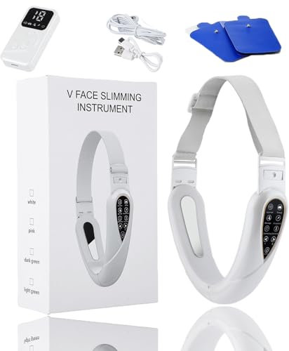 Faceliftpro X face massager tool, Upgrade Glowskin jawline exerciser massager, 2025 New Glowskin Double Chin Eliminator for Women, for Contouring Double Chin (white)