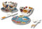 Leonardo Luxury Home Design Set Ramen 10 Pezzi Japan Birds Insalatiere Piatti Bacchette in Porcellana Poggia Bacchette Servizio Elegante e Raffinato Uccelli Giapponesi