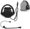 TACWJDM Taktisches Airsoft-Paintball-Headset Mit Geräuschunterdrückung Und Abnehmbarem Mikrofon Zum Schießen Und Jagen, Gehörschutz Mit Handschuhbedienbaren Bedienelementen(Black)