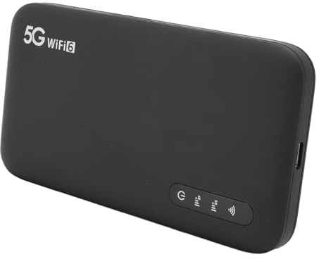 Ejoyous 5G mobiler Hotspot WiFi 6 Router tragbar mit SIM-Kartensteckplatz bis zu 2.77Gbps Download 6100mAh IP67 wasserdicht für Reisen und Zuhause