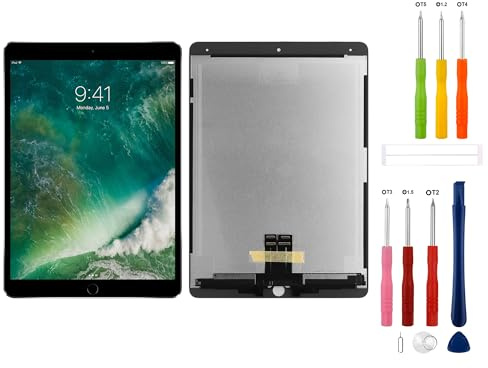 SwarKing Écran LCD compatible avec iPad Pro 10.5 (2017) A1701 A1709 A1852 Pièces de rechange avec outils gratuits