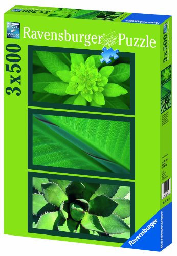 Ravensburger 16283 - Naturimpressionen in grün - 3 x 500 Teile Puzzle
