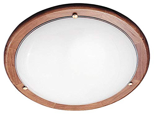 Wand- und Deckenleuchte Ufo Eiche/opal E27 2x MAX 60W