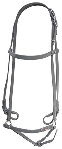 Karlslund Superstrap hannoveranische Trense, Kohlegrau, Chrom