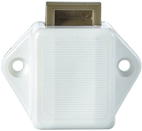 Haefele Mini-Push-Lock-Schloss 15 mm weiß ohne Druckknopf