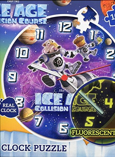Clementoni 23026.6 - Puzzle Uhr 96 T Ice Age Collision Course