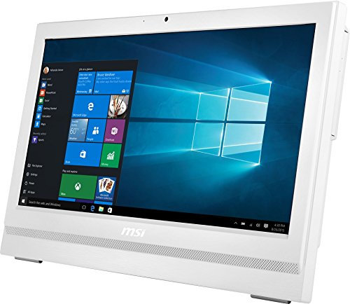 MSI 20T 6M-004DE All-in-One Desktop PC (Intel Celeron i3-6100, 4GB RAM, HD-Grafik, Windows 10 Professional, 50,8 cm, 20 Zoll) weiß AIO Pro