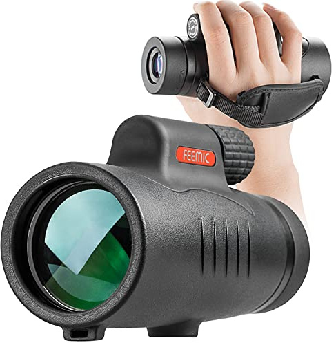 Monokular-Teleskop mit hoher Leistung, 8 x 42, kompakt, tragbar, wasserdicht, beschlagsicher, stoßfest, mit Handschlaufe für Erwachsene und Kinder, Vogelbeobachtung, Jagd, Reisen, Wildtierwelt