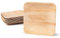 BOX And Tree| 100pièces Vaisselle Jetable Biodégradable en Feuille de Palmier 15x15cm|Assiettes Jetable Biodégradable Compostable Assiette Idéale Dessert, Salad,