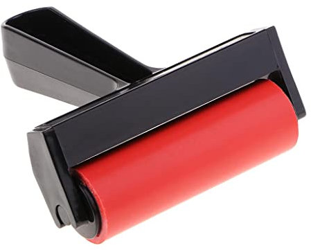 Prettyia Gummiwalze Farbwalze Gummi Roller Andrückroller für Linoldruck und Blockdruck Handwerk Kunst