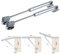 Pistones a Gas, Nulala 1Pc Muelle Hidráulico para Muebles y Puertas de Armario de Cocina, Muebles Cocina Amortiguadores Resorte de Gas Hidráulico con Tornillos, 80N