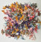 100 grullas de papel de origami Washi grulla de origami diferentes patrones impresión japonesa hecha de 3,81 cm 1,5 pulgadas para decoración de bodas Origamipolly