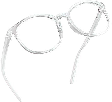 LifeArt Blue Light Blocking Glasses, Computer Reading Glasses, Gaming Glasses, TV Glasses for Women Men, Anti Glare (Clear, 0.75 Magnification)